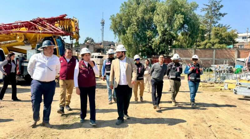 Edomex: Delfina Gómez supervisa obras de la Línea 3 del Mexicable
