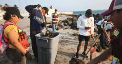 Semarnat coordina acciones por presencia de hidrocarburos en playas de Tabasco y Veracruz