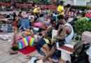 Caravana migrante “David” llega a Pijijiapan tras salir de Tapachula