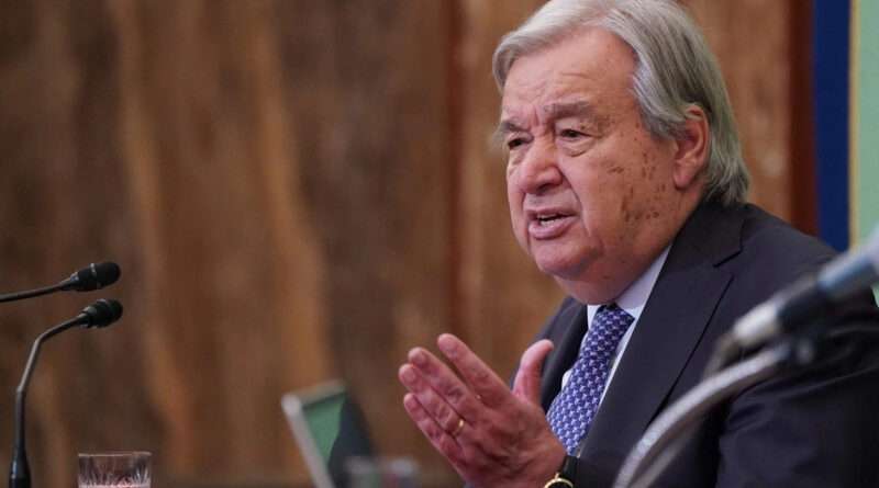 Israel suspende relaciones con el secretario general de la ONU