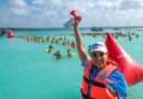 Encabeza Mara Lezama el XX Maratón de Aguas Abiertas de Bacalar; más de mil 500 nadadores