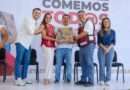 Entrega Mara Lezama apoyos de Comemos Tod@s y llama a construir una sociedad libre de violencia