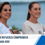Sheinbaum refuerza compromiso con Quintana Roo; supervisa avances del Distribuidor Vial Kukulcán junto a Mara Lezama